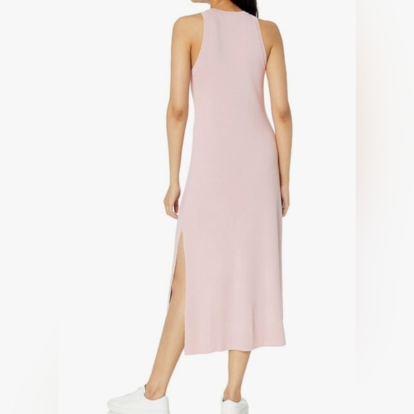 Chic Pink Midi Dress By The Drop Size Medium Sleeveless - Picture 2 of 7